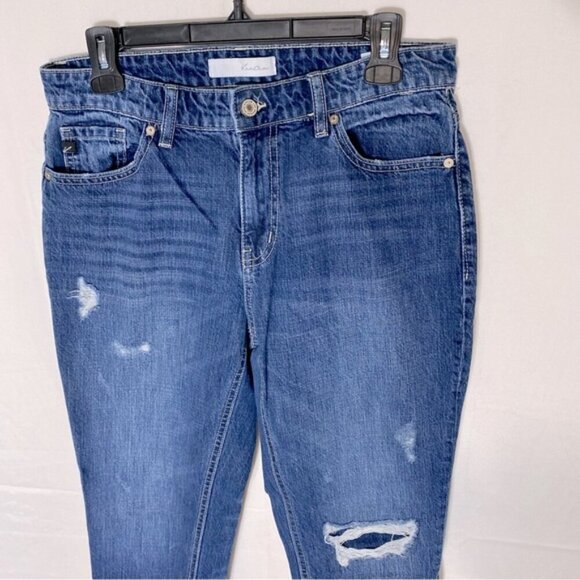 KanCan Med Wash High Rise Distressed Skinny Jeans 27 - Picture 12 of 14